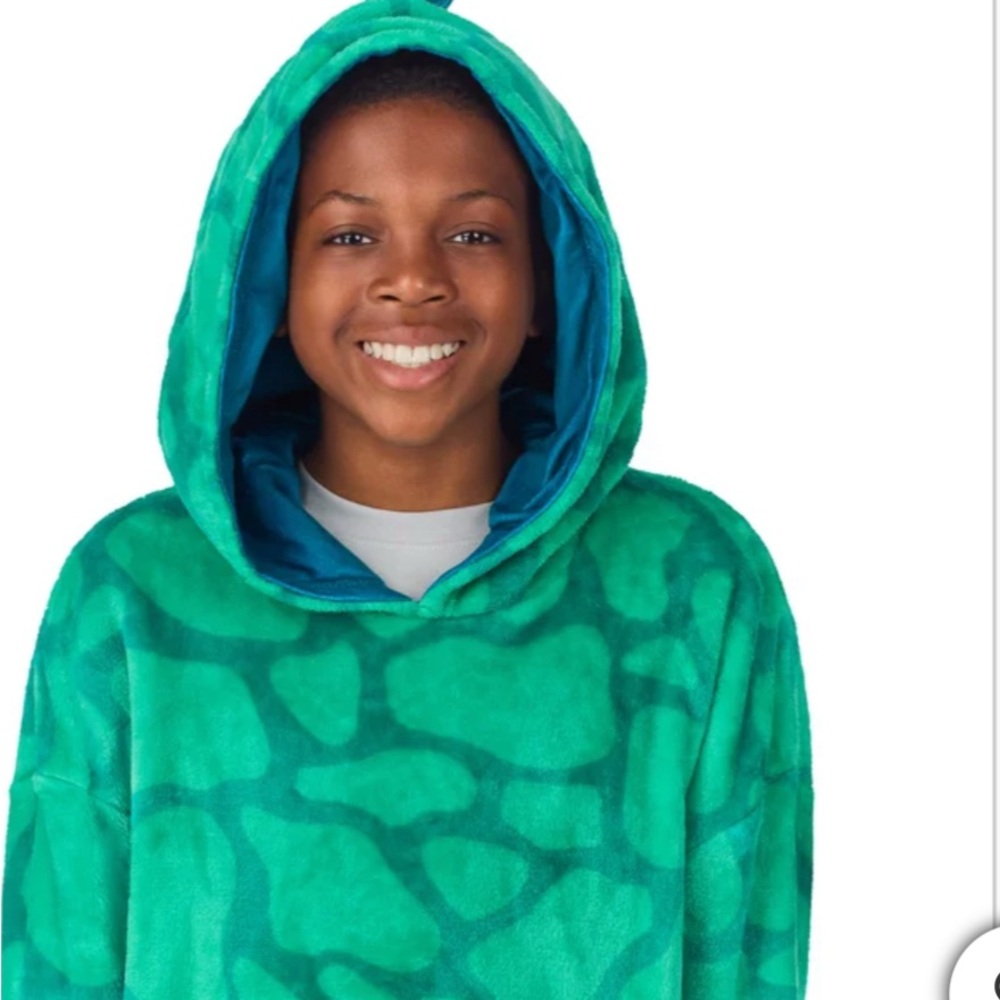 Kids Green Hooded Top